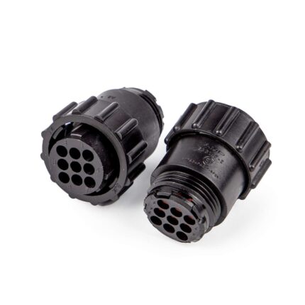 TE CPC connector plug 9P zwart (Zak 10 stuks)