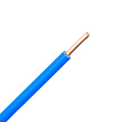VMD 90 graden (H05V2-U) draad 0,75 mm2 blauw (Tonnetje 3000 mtr)