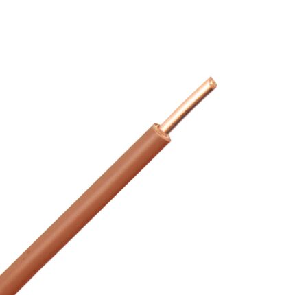 VD draad 90 graden (H07V2-U) 2,5 mm2 bruin (Tonnetje 1000 mtr)