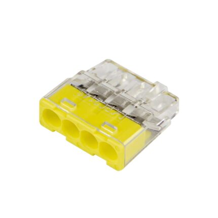 Conex lasklem 4P 0,2-2,5 mm2 geel (Doosje 75 stuks)