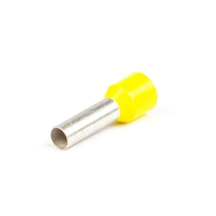 Adereindhuls geïsoleerd 0,25X8 mm geel (Zak 500 stuks)