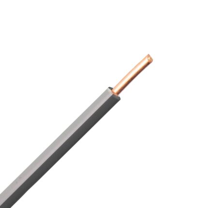 VMD 90 graden (H05V2-U) draad 0,75 mm2 grijs/zwart (Tonnetje 3000 mtr)