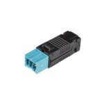 Wieland BST14i2 connector man (veerklem) zwart/lichtblauw (Zak 50 stuks)