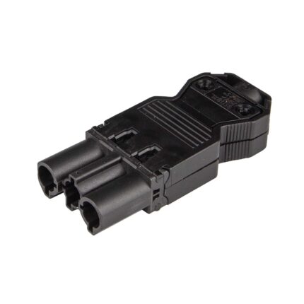 Wieland GST18i3 connector schroefsteker man 3P zwart compleet met trekontlasting (Zak 10 stuks)