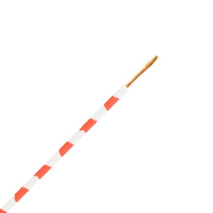 LiY vertind snoer 0,14 mm2 wit/rood geblokt (Haspel 1000 mtr)