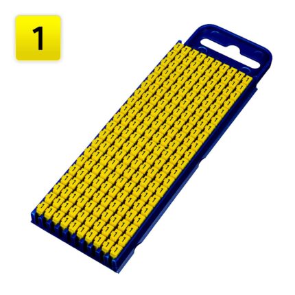 Kabelmarkering klik HT geel 3 mm 2,8-3,8 mm, opdruk: "1" (200 stuks)