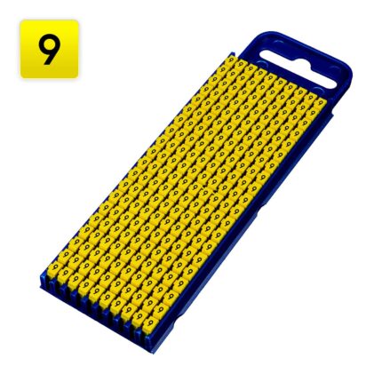 Kabelmarkering klik HT geel 3 mm 2,8-3,8 mm, opdruk: "9" (200 stuks)