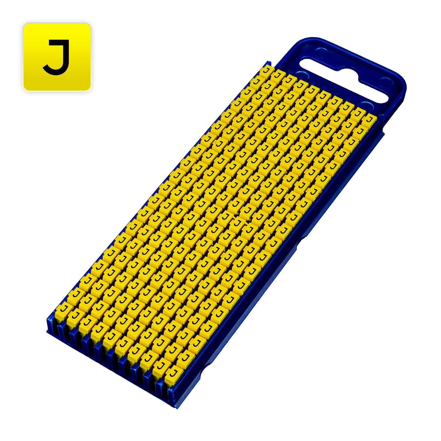 WIC2-J Kabelmarkering klik HT geel 3 mm 2,8-3,8 mm, opdruk: "J" (200 stuks)