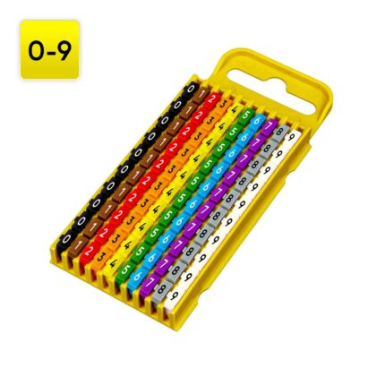 Kabelmarkering klik HT 4,3-5,3 mm, opdruk: 0-9 (100 stuks)